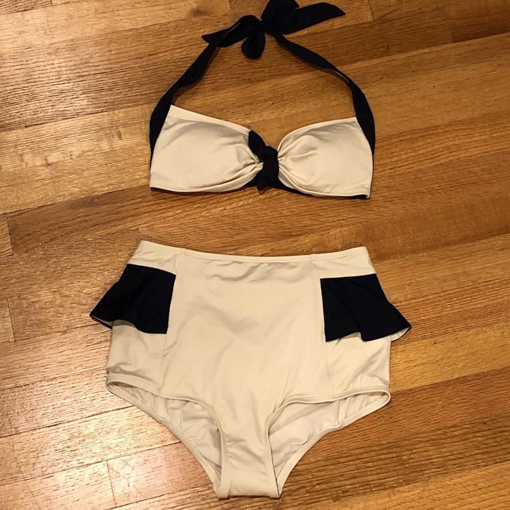 Marc By Marc Jacobs Colorblock Bikini Set-petite/S
